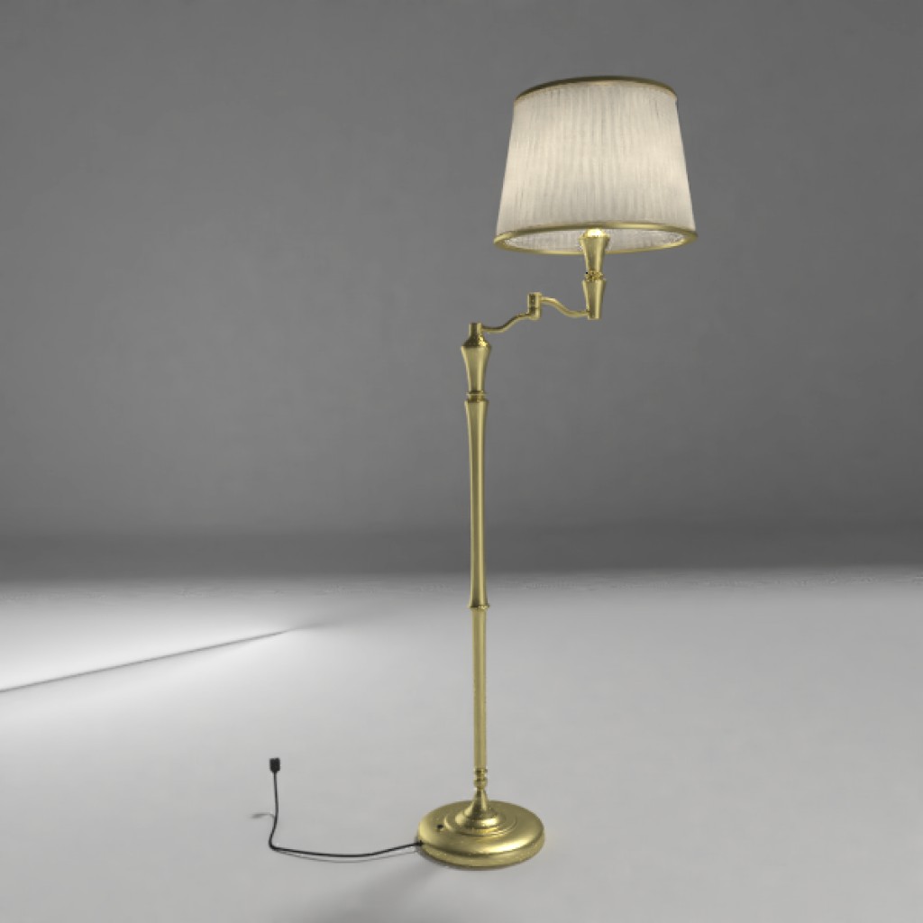Traditional Swing-Arm Floor Lamp preview image 1